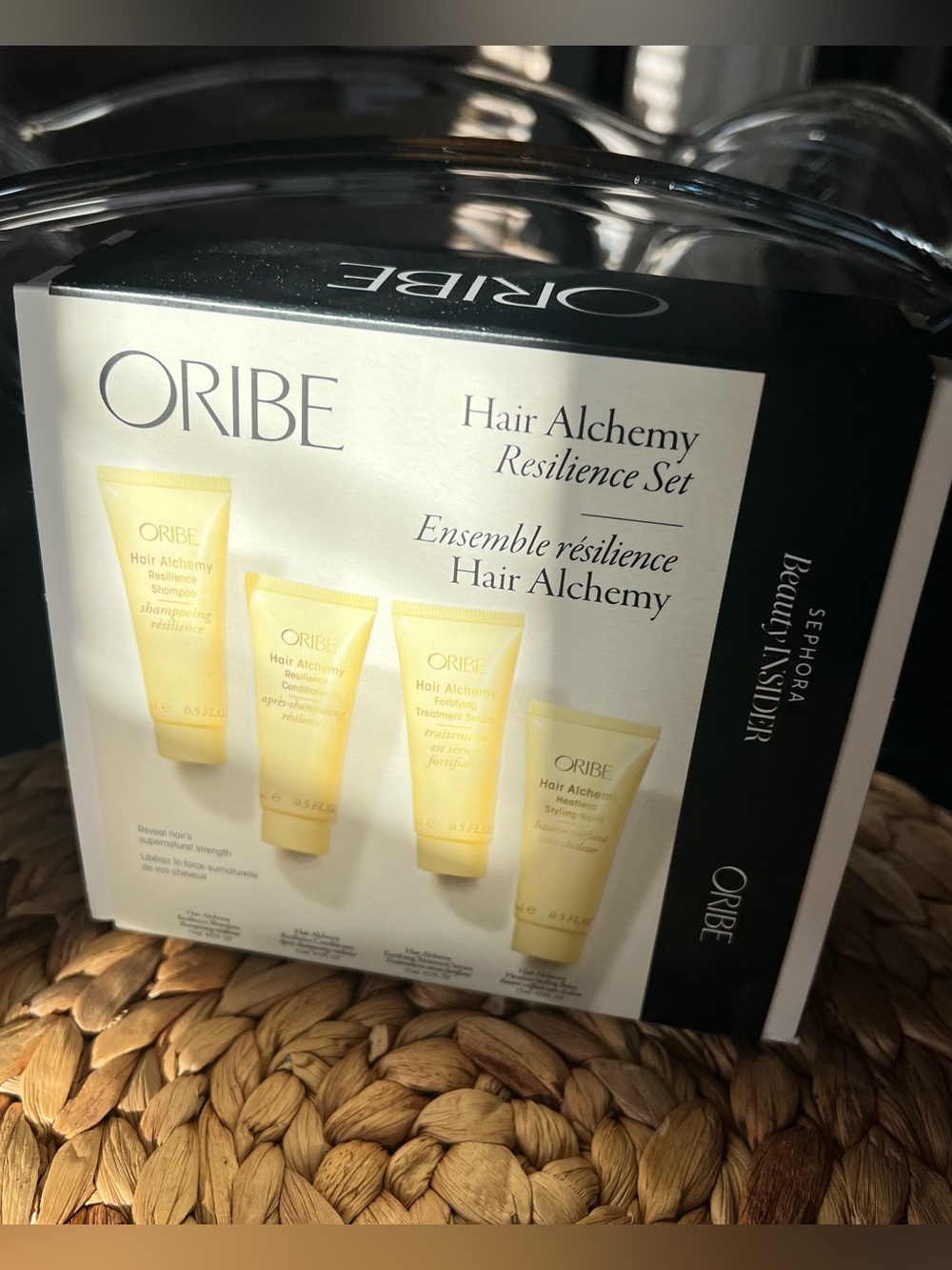 Oribe Hair Alchemy Mini Tube Set — Yellow Gradient Packaging